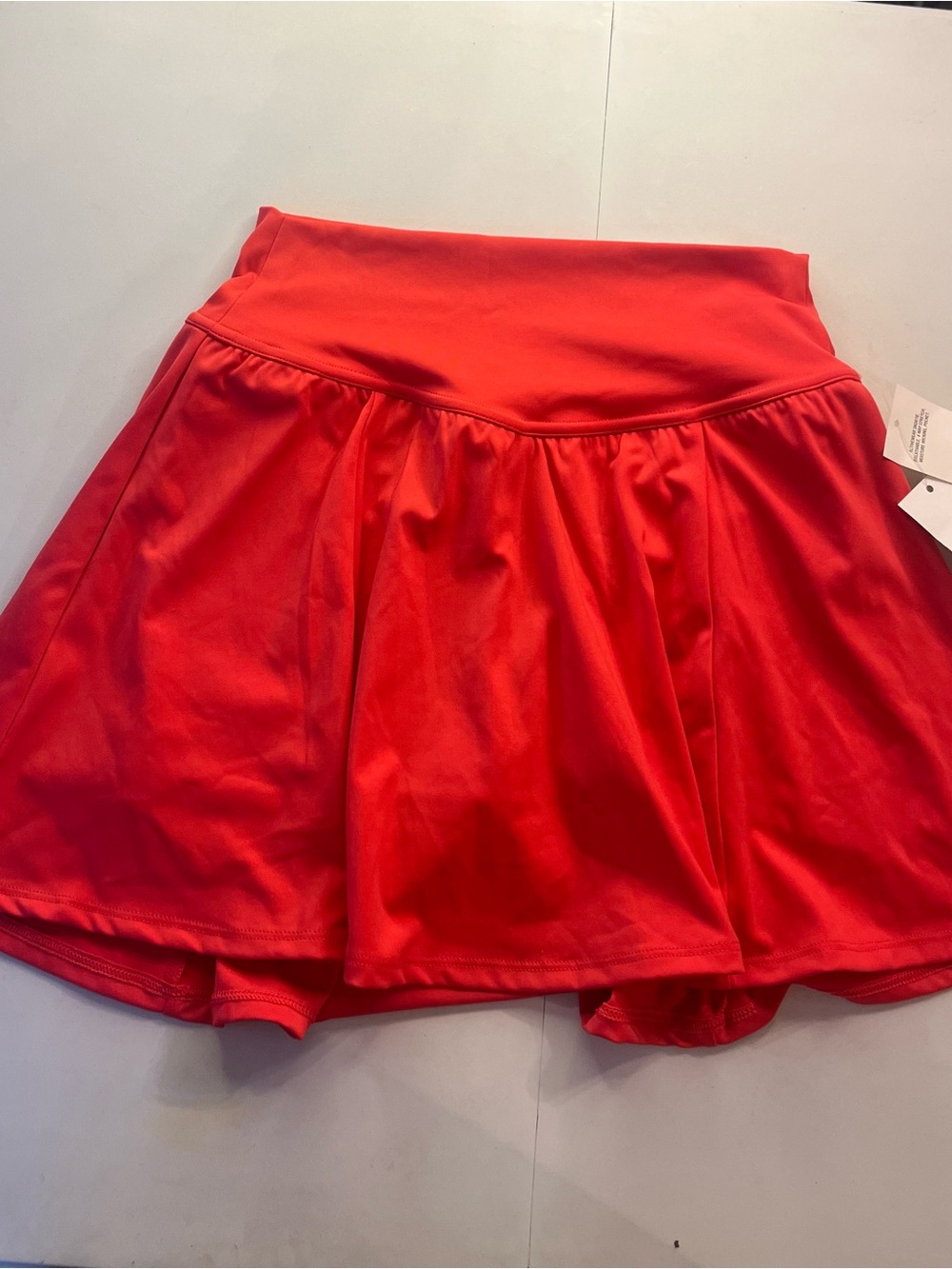 GILLY HICKS Red Athletic Skirt with Built-In Shorts